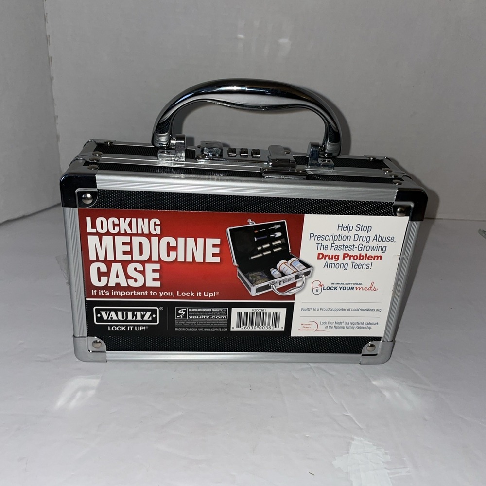 VAULTZ Black Locking Medicine/Storage Case  BRAND NEW SET CUSTOM COMBO